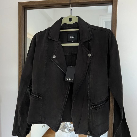 Rails Jackets & Coats Rails Moto Jacket Coal Never Worn Tags On